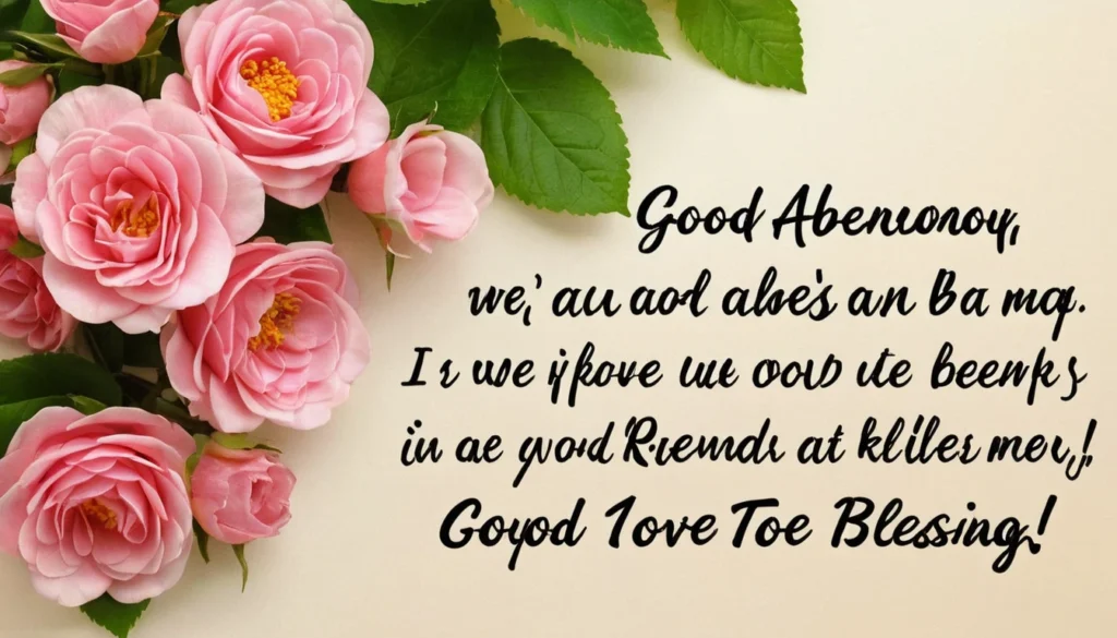 Good Afternoon Blessings & Wishes for Friends